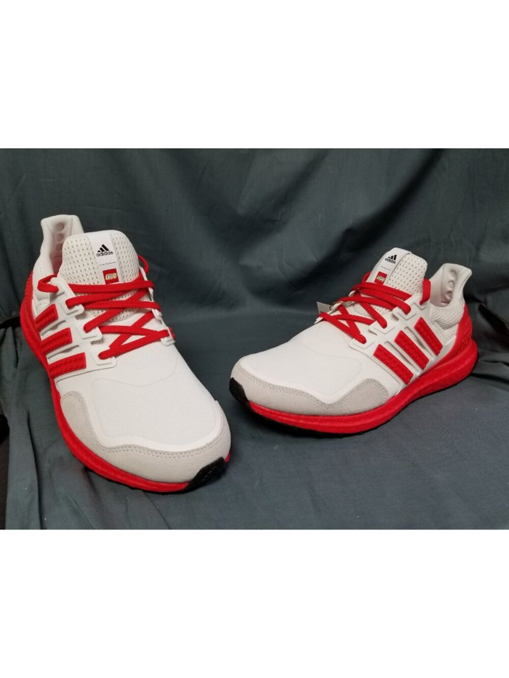 Adidas Ultra Boost DNA LEGO Color Pack Red Sneakers Mesh Size 9.5 NEW IN BOX!